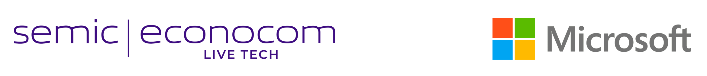 Semic Econocom y Microsoft Logo